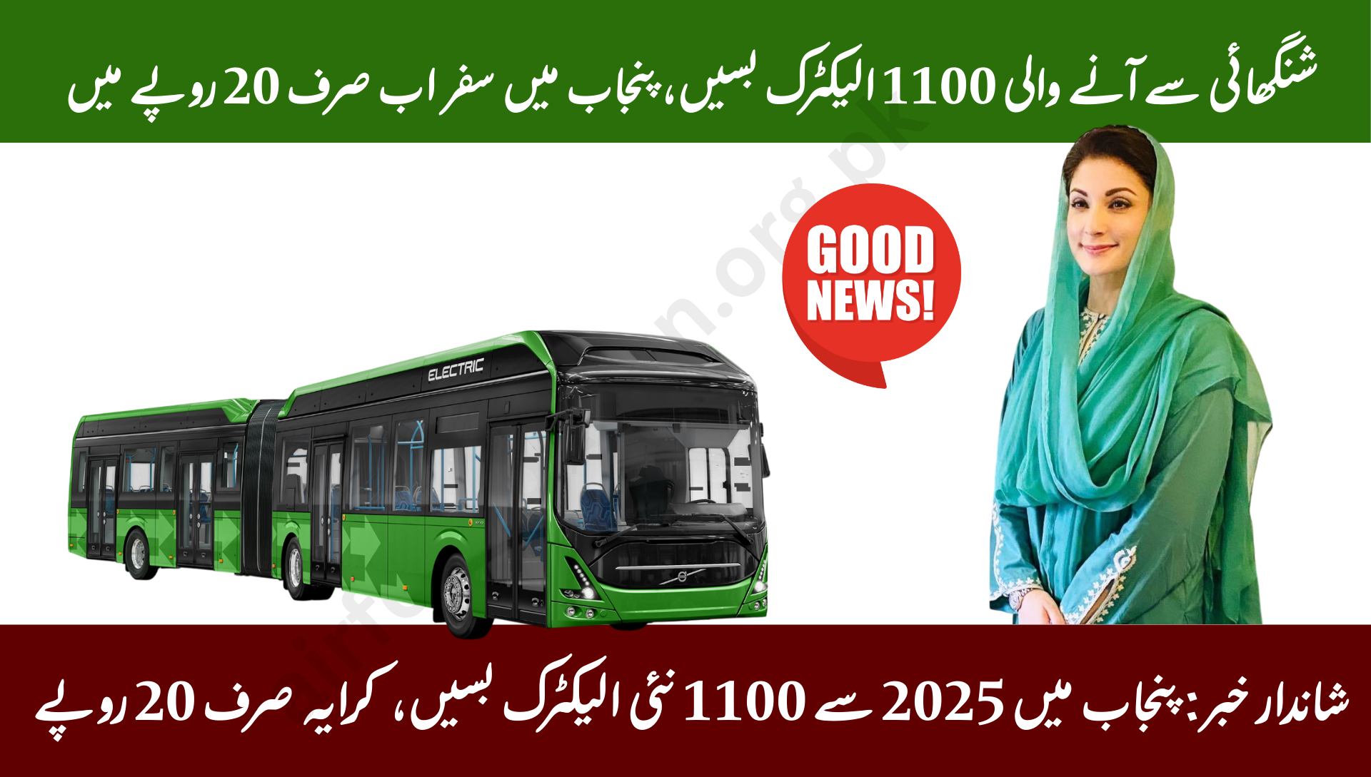 1100 New Electric Buses Arriving in Punjab from Shanghai 2025