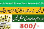Matric Annual Exams Date Announced 2026