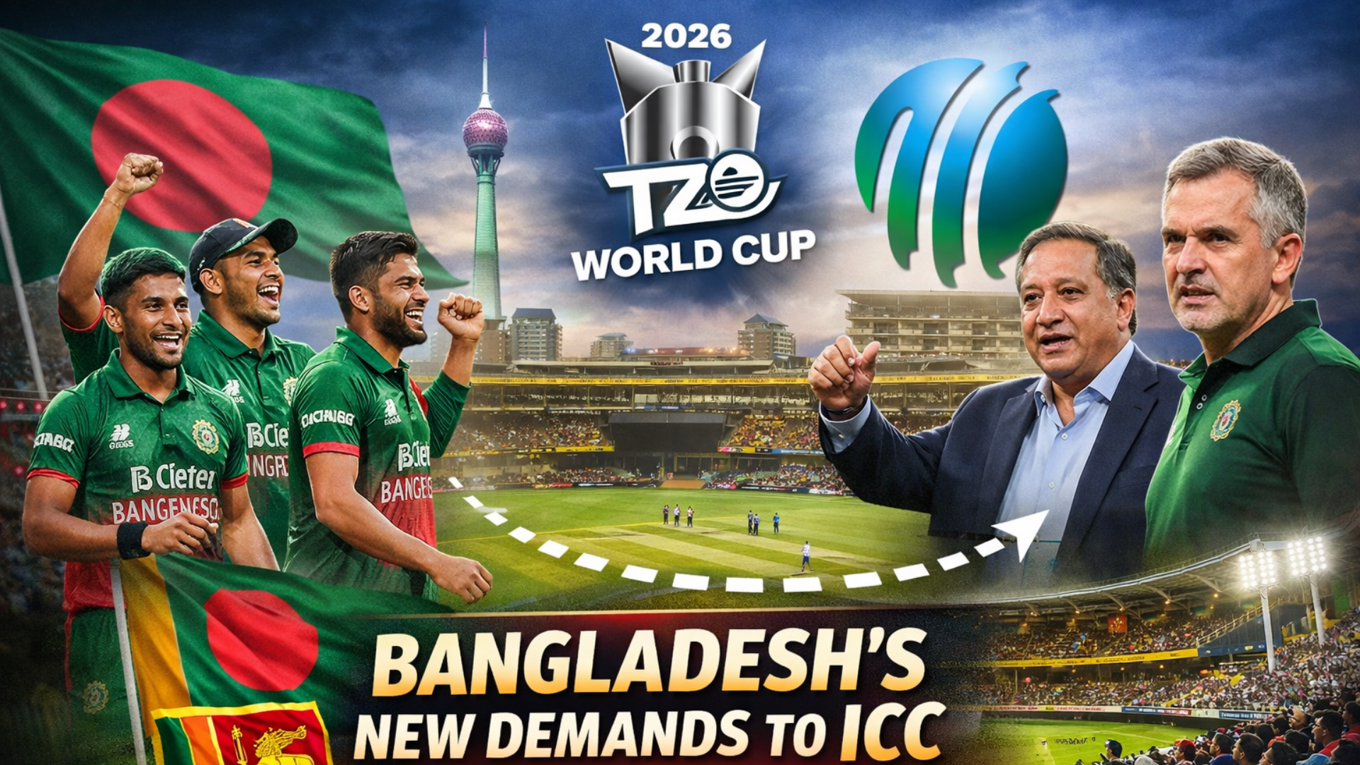 Bangladesh Makes New Demands to ICC Ahead of 2026 T20 World Cup