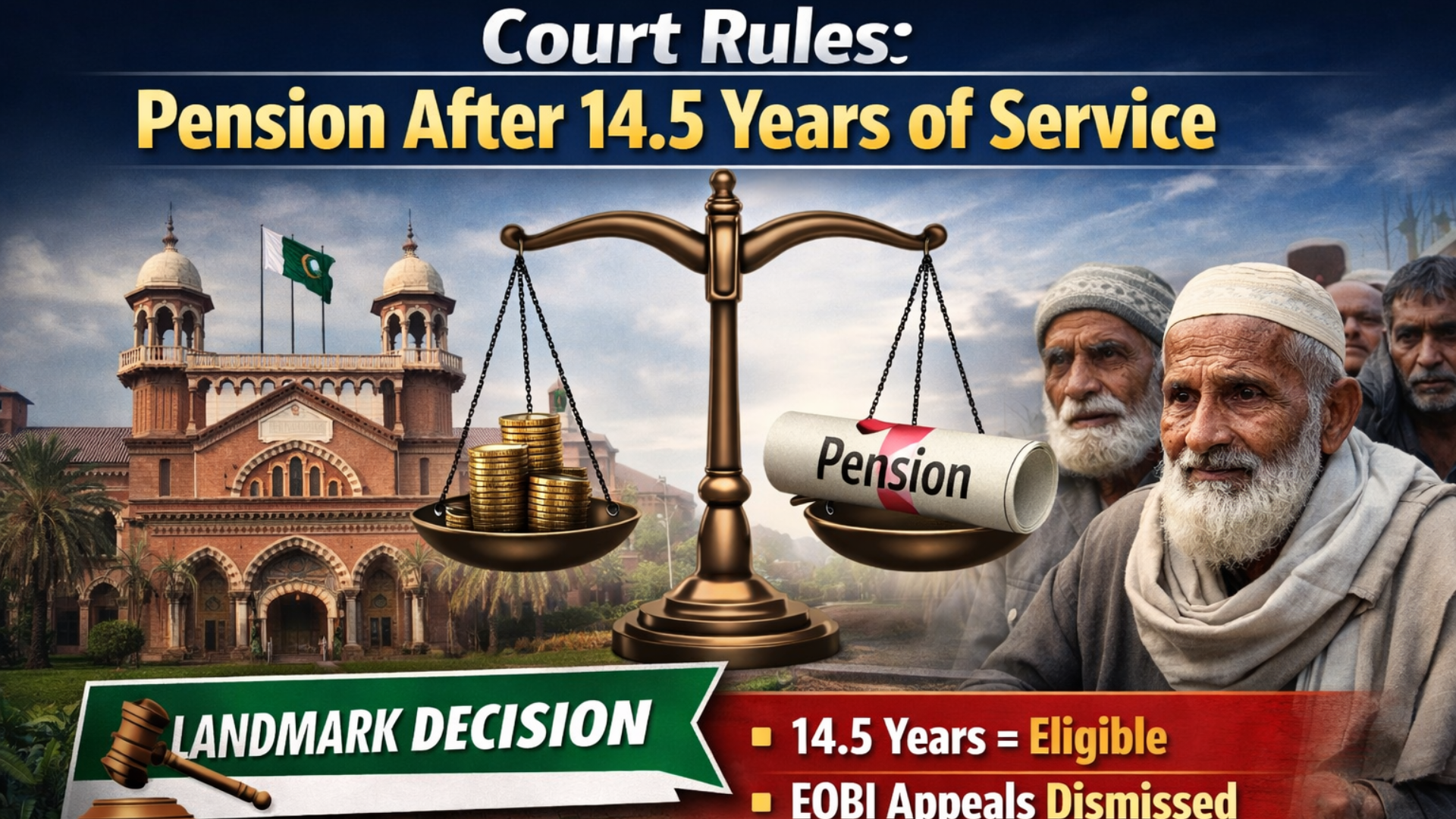 Court Rules Workers Eligible for Pension After 14.5 Years of Service