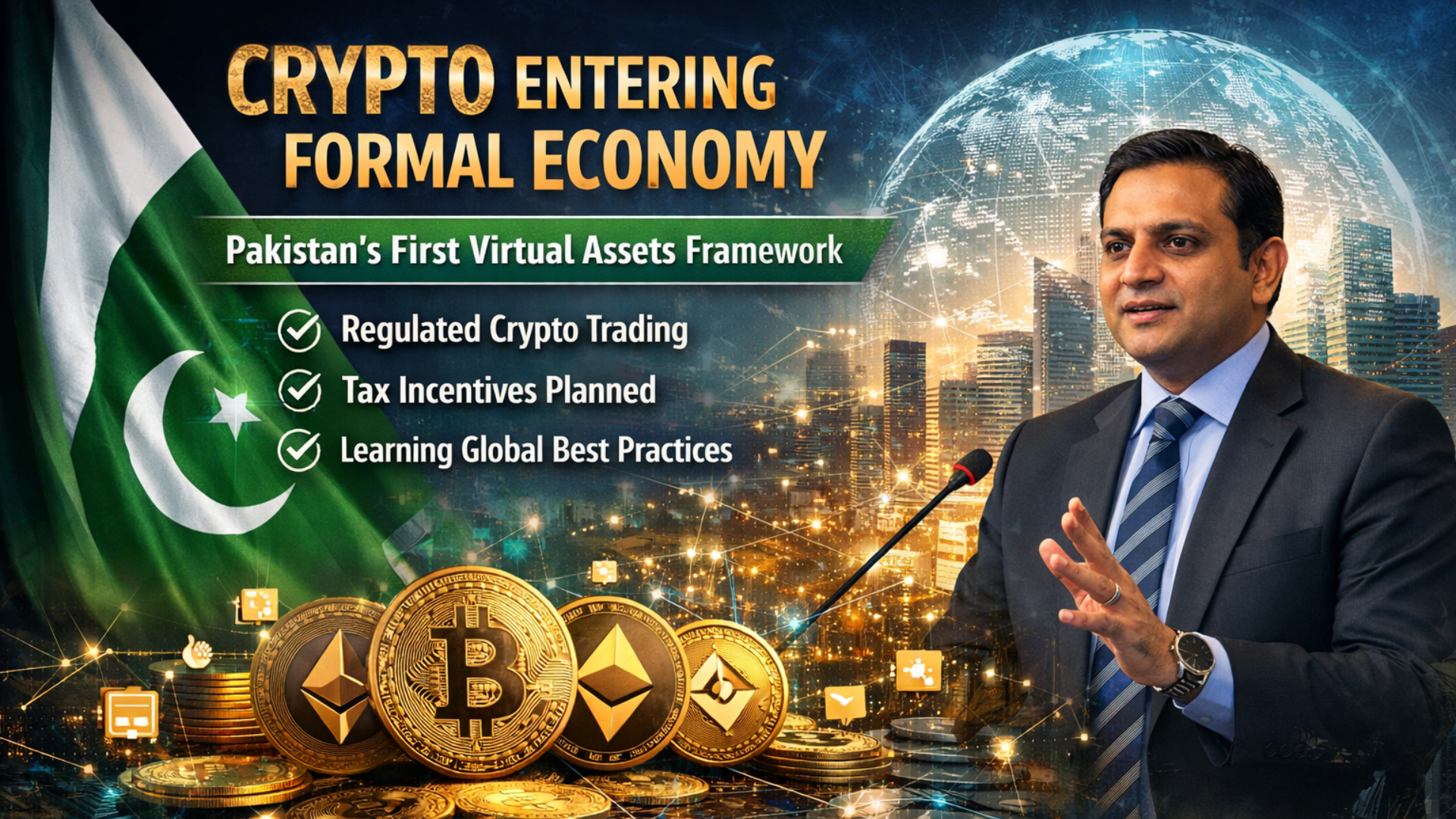 Crypto to Enter Formal Economy Under Pakistan’s First Virtual Assets Framework