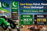 Govt Keeps Petrol, Diesel Rates Unchanged Till End of January 2026