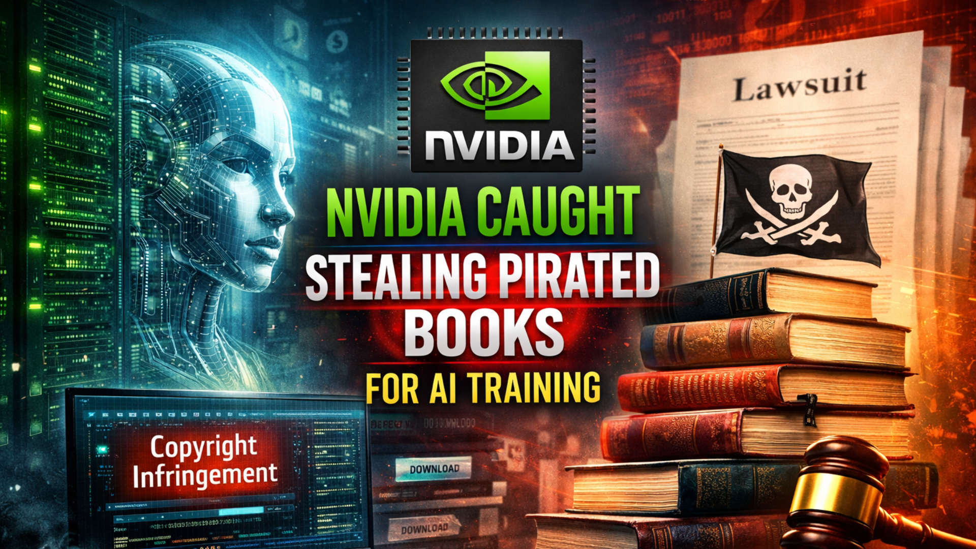 Nvidia Caught Stealing Pirated Books for AI Training