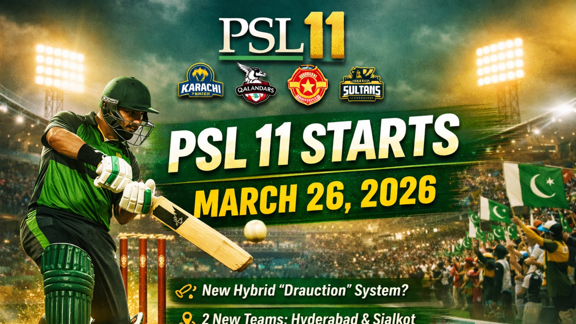 PSL 11 Start Date Confirmed: PCB Announces March 26 Kickoff