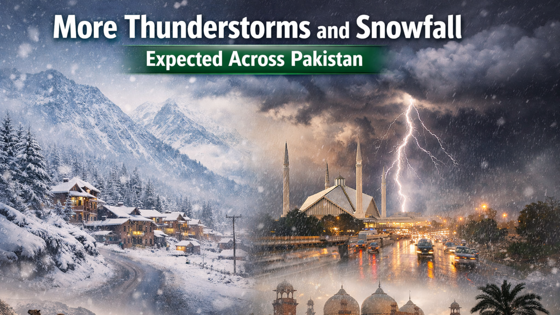 More Thunderstorms and Snowfall Expected Across Pakistan