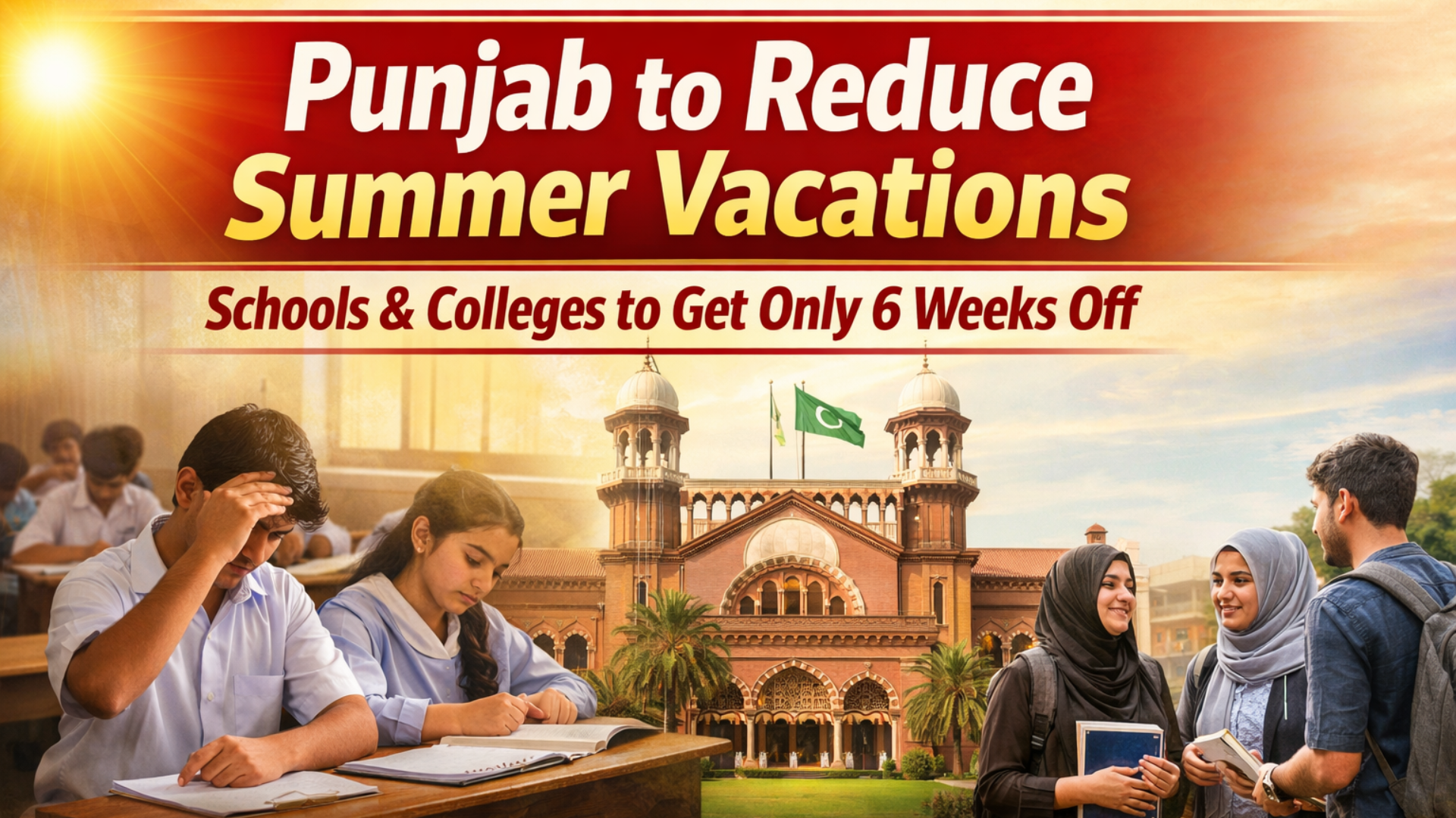 Punjab to Reduce Summer Vacations in Schools and Colleges