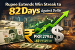 Rupee Extends Win Streak to 82 Days Against Dollar