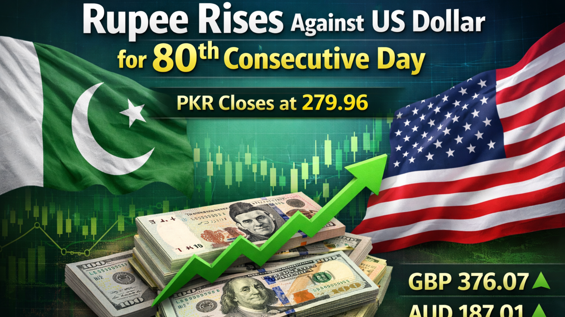 Rupee Slowly Rises Against US Dollar for 80th Consecutive Day