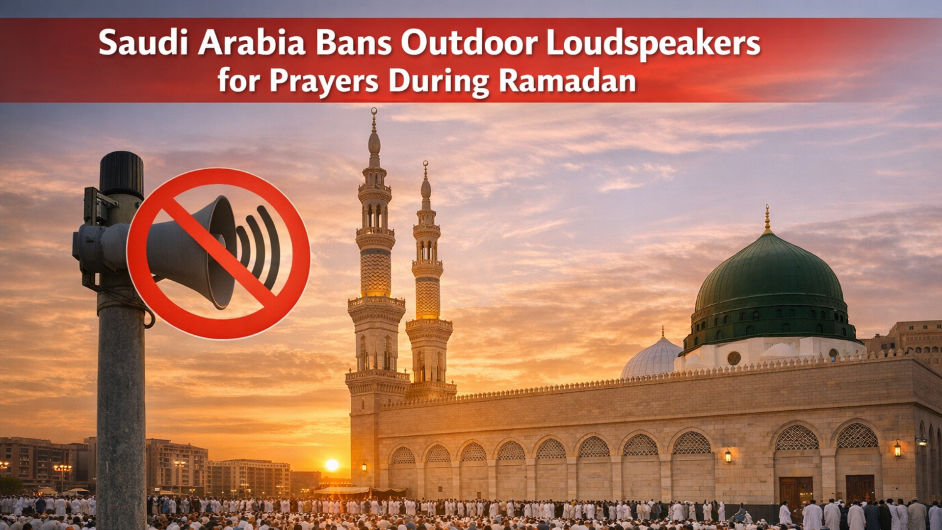 Saudi Arabia Bans Outdoor Loudspeakers for Prayers During Ramadan