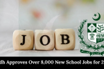 Sindh Approves Over 8,000 New School Jobs for 2026